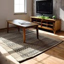 デザインラグ おしゃれ 190×130 絨毯 リビング 手織り マット 長方形 インド綿 【納期B】【azm-ttr-117】