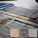 ドアマット ラグマット 絨毯 ラグ マット 玄関マット 英字 英語 柄 45×75cm 長方形 おしゃれ デザインラグ インド綿 床材 敷物 カーペット 【納期B】【azm-ttr-124】