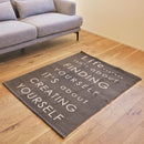 ラグマット 絨毯 ラグ マット 玄関マット 英字 英語 柄 90×130cm 長方形 おしゃれ デザインラグ インド綿 床材 敷物 カーペット 【納期B】【azm-ttr-125】