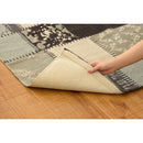 ラグマット 絨毯 ラグ マット パッチワーク風 デザイン 柄 130×190cm 長方形 おしゃれ 西洋風 北欧 インド綿 ベージュ ブルー グレー 鮮やか カラー 【納期B】【azm-ttr-132】