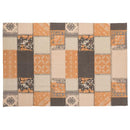 ラグマット 絨毯 ラグ マット パッチワーク風 デザイン 柄 130×190cm 長方形 おしゃれ 西洋風 北欧 インド綿 ベージュ ブルー グレー 鮮やか カラー 【納期B】【azm-ttr-132】