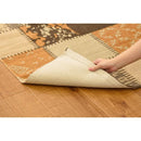 ラグマット 絨毯 ラグ マット パッチワーク風 デザイン 柄 130×190cm 長方形 おしゃれ 西洋風 北欧 インド綿 ベージュ ブルー グレー 鮮やか カラー 【納期B】【azm-ttr-132】