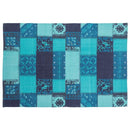 ラグマット 絨毯 ラグ マット パッチワーク風 デザイン 柄 130×190cm 長方形 おしゃれ 西洋風 北欧 インド綿 ベージュ ブルー グレー 鮮やか カラー 【納期B】【azm-ttr-132】