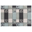 ラグマット 絨毯 ラグ マット パッチワーク風 デザイン 柄 130×190cm 長方形 おしゃれ 西洋風 北欧 インド綿 ベージュ ブルー グレー 鮮やか カラー 【納期B】【azm-ttr-132】