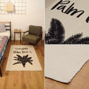 ラグ 南国風 サーフ系 ヤシの木 椰子 コットンラグ インド産 すべり止め 【納期B】【azm-ttr-133】