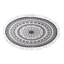 ラグ 楕円形 モダン 民族系 幾何学模様 コットン 滑り止め インド製 【納期B】【azm-ttr-134】