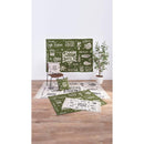 マット ラグ 敷物 グリーン 緑 アメリカン 英字 インテリア おしゃれ アクセント 【納期B】【azm-ttr-140】