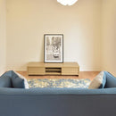 ラグ 190×130cm 長方形 かすれ調 アンティーク風 レトロ コットン インド綿 ラグマット カーペット 絨毯 マット 床材 敷物 青系 ブルー 【納期B】【azm-ttr-144】