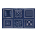 玄関マット 北欧 青 ブルー 赤 レッド 長方形 おしゃれ 【納期B】【azm-ttr-150】