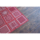 ラグ 90×130cm おしゃれ インテリア マット 北欧 青 赤 【納期B】【azm-ttr-151】