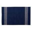 ラグ 130×190cm キリム調 おしゃれ ブルー 青 ブラウン 茶色 【納期B】【azm-ttr-157】