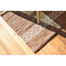 ラグ 130×190cm キリム調 おしゃれ ブルー 青 ブラウン 茶色 【納期B】【azm-ttr-157】