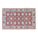 ラグマット 絨毯 ラグ マット キリムラグ 130×190cm 長方形 アンティーク調 すべり止め おしゃれ 西洋風 北欧 デザインラグ 厚手 エスニックス 柄 インド綿 【納期B】【azm-ttr-167】