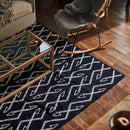 ラグマット 絨毯 ラグ マット キリム 130×190cm 長方形 アンティーク調 西洋風 北欧 幾何学模様 民族調 デザイン エスニックス 柄 インド綿 インテリア 床材 【納期B】【azm-ttr-170】