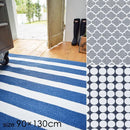 ラグ 北欧 おしゃれ ラグマット 絨毯 床材 カーペット マット 玄関 リビング ダイニング 寝室 モダン デザイン コットン 綿 100% オシャレ 90×130cm 【納期B】【azm-ttr-176】