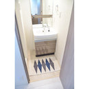 キッチンマット 50cm 80cm おしゃれ 玄関マット キッチンラグ ラグマット マット コットン 洗える ウォッシャブル シンプル ナチュラル 北欧 ブルー ブラウン 【納期B】【azm-ttr-178】