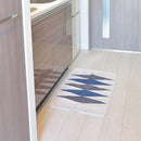 キッチンマット 50cm 80cm おしゃれ 玄関マット キッチンラグ ラグマット マット コットン 洗える ウォッシャブル シンプル ナチュラル 北欧 ブルー ブラウン 【納期B】【azm-ttr-178】