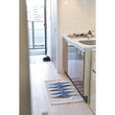 キッチンマット 50cm 80cm おしゃれ 玄関マット キッチンラグ ラグマット マット コットン 洗える ウォッシャブル シンプル ナチュラル 北欧 ブルー ブラウン 【納期B】【azm-ttr-178】