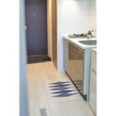 キッチンマット 50cm 80cm おしゃれ 玄関マット キッチンラグ ラグマット マット コットン 洗える ウォッシャブル シンプル ナチュラル 北欧 ブルー ブラウン 【納期B】【azm-ttr-178】