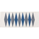 キッチンマット 120cm 50cm おしゃれ キッチンラグ ラグマット マット コットン 洗える ウォッシャブル シンプル ナチュラル 北欧 ブルー ブラウン 床材 敷物 【納期B】【azm-ttr-179】