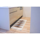 キッチンマット 120cm 50cm おしゃれ キッチンラグ ラグマット マット コットン 洗える ウォッシャブル シンプル ナチュラル 北欧 ブルー ブラウン 床材 敷物 【納期B】【azm-ttr-179】