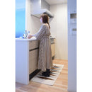 キッチンマット 120cm 50cm おしゃれ キッチンラグ ラグマット マット コットン 洗える ウォッシャブル シンプル ナチュラル 北欧 ブルー ブラウン 床材 敷物 【納期B】【azm-ttr-179】