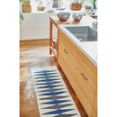 キッチンマット 180cm 50cm おしゃれ キッチンラグ ラグマット マット コットン 洗える ウォッシャブル シンプル ナチュラル 北欧 ブルー ブラウン 床材 敷物 【納期B】【azm-ttr-180】