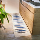 キッチンマット 240cm 50cm おしゃれ キッチンラグ ラグマット マット コットン 洗える ウォッシャブル シンプル ナチュラル 北欧 ブルー ブラウン 床材 敷物 【納期B】【azm-ttr-181】