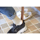 靴ベラ 木製 靴べら 靴箆 長い ロング 自立式 おしゃれ 無垢材 天然木 木製 インテリア 玄関 エントランス シューホーン 北欧 高級感 【納期B】【azm-ttz-316】