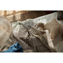 ブランケット 130×170cm 布 ボーダー 柄 おしゃれ モダン シンプル ひざ掛け 膝掛け コットン インド綿 【納期B】【azm-ttz-519】