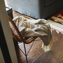 ブランケット 130×170cm 布 ボーダー 柄 おしゃれ モダン シンプル ひざ掛け 膝掛け コットン インド綿 【納期B】【azm-ttz-519】