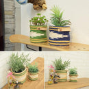 プランターカバー キリム柄 おしゃれ インテリア 園芸 ガーデニング 【納期B】【azm-ttz-520】