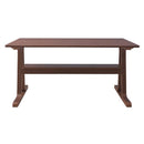 ダイニングテーブル 北欧 シンプル おしゃれ ナチュラル カントリー デザイン 棚付き 収納 ワイド 脚 木製 大型 食卓テーブル 高級感 【納期A】【azm-vet-333tna】