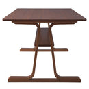 ダイニングテーブル 北欧 シンプル おしゃれ ナチュラル カントリー デザイン 棚付き 収納 ワイド 脚 木製 大型 食卓テーブル 高級感 【納期A】【azm-vet-333tna】