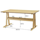 ダイニングテーブル 北欧 シンプル おしゃれ ナチュラル カントリー デザイン 棚付き 収納 ワイド 脚 木製 大型 食卓テーブル 高級感 【納期A】【azm-vet-333tna】