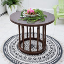 ラウンドテーブル 90 木製 ダイニング デザイン おしゃれ 円形 【納期A】【azm-vet-590】