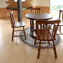 ラウンドテーブル 90 木製 ダイニング デザイン おしゃれ 円形 【納期A】【azm-vet-590】