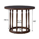 ラウンドテーブル 90 木製 ダイニング デザイン おしゃれ 円形 【納期A】【azm-vet-590】