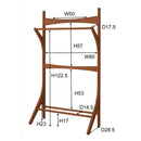 ハンガーラック 天然木製 おしゃれ ナチュラル 北欧 収納 インテリア 自然調 カントリー デザイン カフェ風 おしゃれ アメリカン カジュアル 収納ハンガー 【納期A】【azm-vet-627】