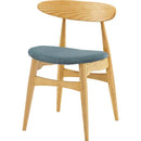 ダイニングチェア 椅子 リビング 天然木 脚 木製 コーデュロイ 生地 北欧 ナチュラル カントリー おしゃれ 肘掛けなし かわいい 背もたれ 丸み カーブ 曲線 【納期A】【azm-vet-830】