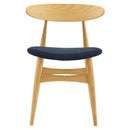 ダイニングチェア 椅子 リビング 天然木 脚 木製 コーデュロイ 生地 北欧 ナチュラル カントリー おしゃれ 肘掛けなし かわいい 背もたれ 丸み カーブ 曲線 【納期A】【azm-vet-830】