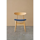 ダイニングチェア 椅子 リビング 天然木 脚 木製 コーデュロイ 生地 北欧 ナチュラル カントリー おしゃれ 肘掛けなし かわいい 背もたれ 丸み カーブ 曲線 【納期A】【azm-vet-830】