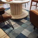 ラグ デニム パッチワーク ジーンズ おしゃれ 柄 マット じゅうたん カーペット ラグマット 【納期A】【azm-we-130】