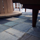 ラグ デニム パッチワーク ジーンズ おしゃれ 柄 マット じゅうたん カーペット ラグマット 【納期A】【azm-we-130】