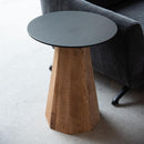 サイドテーブル 丸 北欧 おしゃれ シック モダン 木製 天然木 リビング センターテーブル ソファサイド 円形 丸型 デザイン スタイリッシュ かっこいい シンプル 【納期A】【azm-we-880】