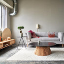 ローテーブル 大きい 大きめ ワイド センターテーブル 丸 北欧 おしゃれ モダン 木製 天然木 リビング 円形 丸型 デザイン スタイリッシュ かっこいい シンプル 【納期A】【azm-we-882】