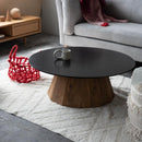 ローテーブル 大きい 大きめ ワイド センターテーブル 丸 北欧 おしゃれ モダン 木製 天然木 リビング 円形 丸型 デザイン スタイリッシュ かっこいい シンプル 【納期A】【azm-we-882】