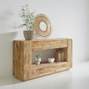 コンソール 家具 玄関 リビング ダイニング コンソールテーブル 棚 物置き インテリア ラック 引出し 引き出し 古材 パイン材 おしゃれ 重厚 高級感 シンプル 【納期A】【azm-we-883】