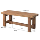 ベンチ 椅子 天然木 パイン古材 木製 腰掛け スツール ダイニングベンチ 椅子 物置き インテリア チェア 高級感 重厚感 木目 カフェ風 アンティーク調 【納期A】【azm-we-886】