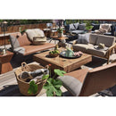 リビングテーブル 100×100cm テーブル リビング 重厚 高級感 天然木 大型 北欧 ナチュラル カジュアル アメリカン おしゃれ インテリア 木目 柄 ローテーブル 【納期A】【azm-we-888】